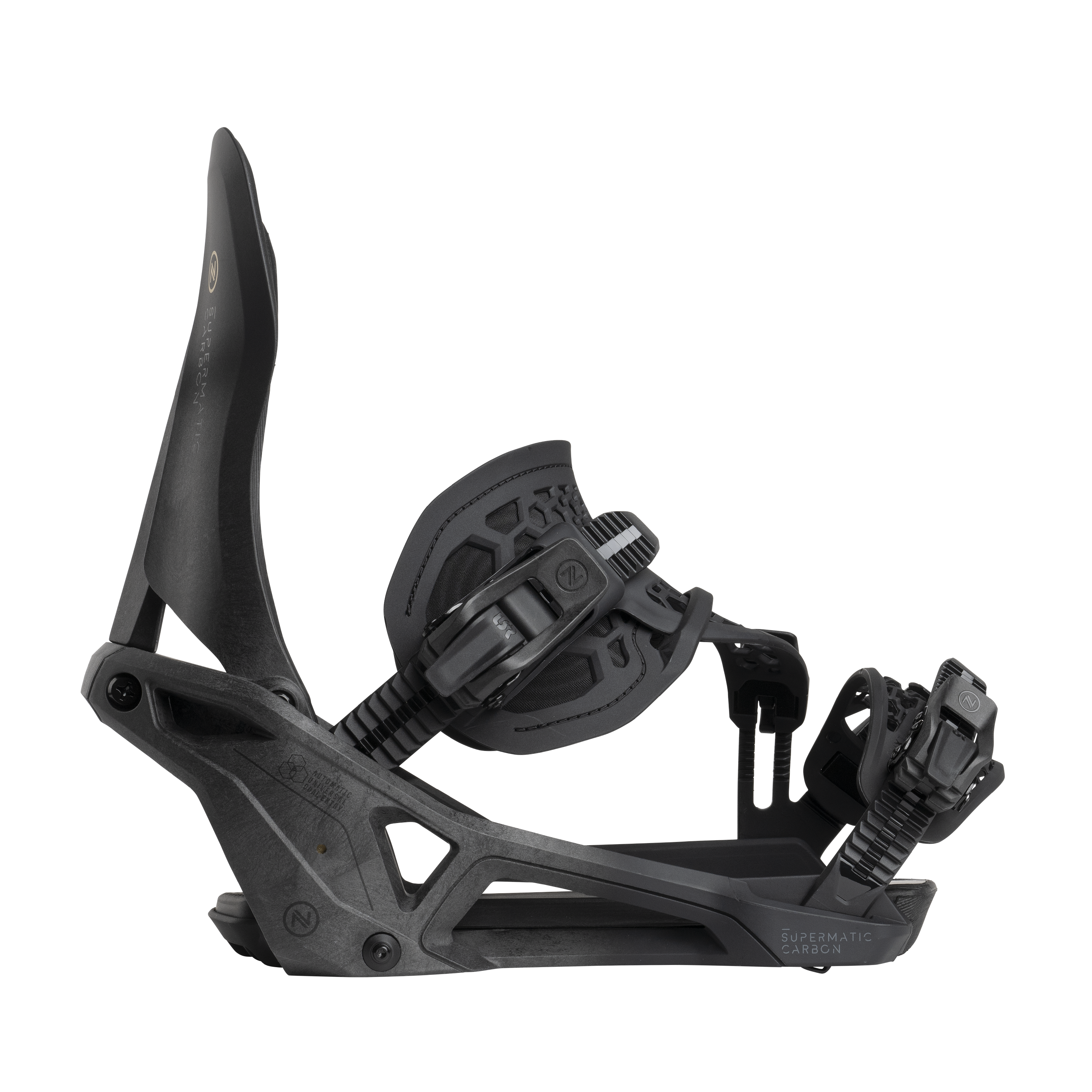 NIDECKER 2026 MENS/WOMENS CARBON SUPERMATIC SNOWBOARD BINDING NIDECKER 2026 MENS/WOMENS CARBON SUPERMATIC SNOWBOARD BINDING